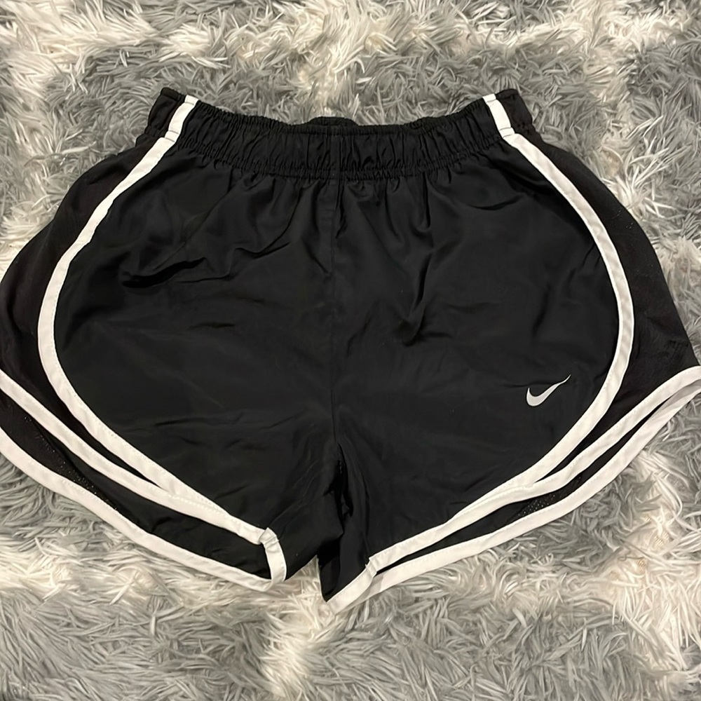 Black Nike running shorts